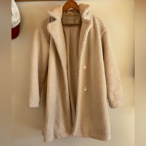 Women's Cream Teddy Coat-A New Day.